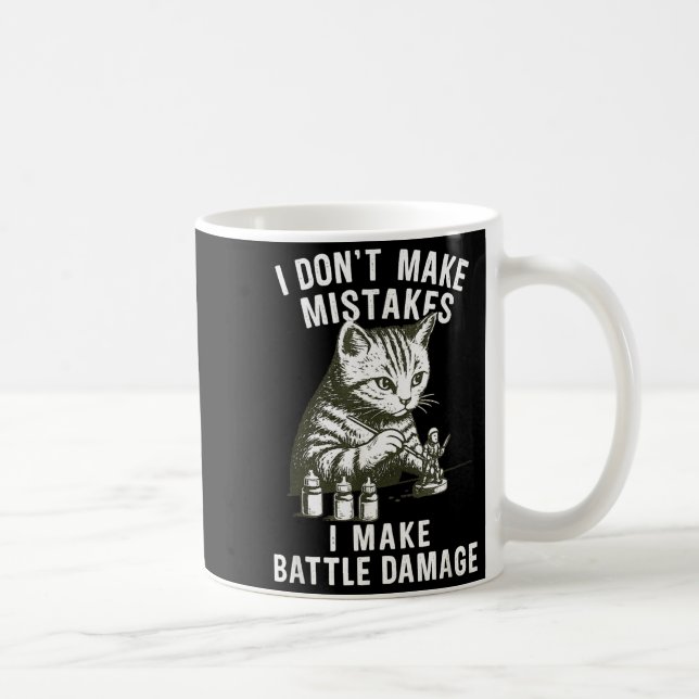 Mug Cat Miniature Painter Battle Damage Funny Miniatur (Droite)