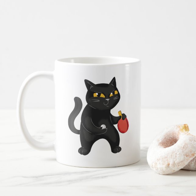 MUG CAT PING PONG (Avec donut)