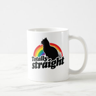 MUG CAT TOTALEMENT DROIT - BLANC - BLANC - .PNG