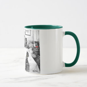 Mug Catastrophe de Noël de chats par Louis Wain