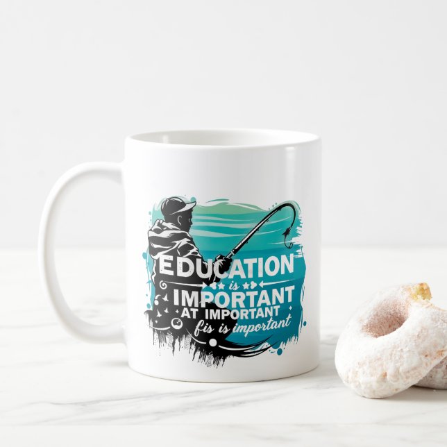 Mug Catch of Knowledge : The Importance of Education (Avec donut)