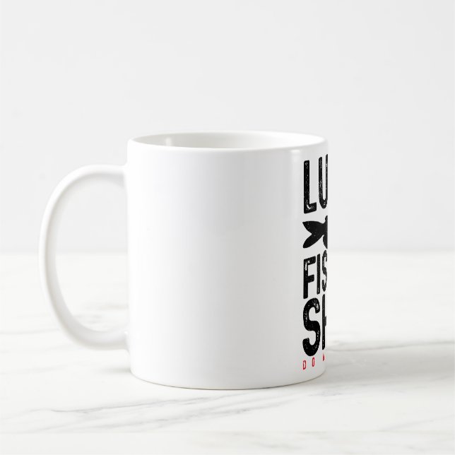 Mug CatFishing Funny Catfish Fisherman Cadeau Lucky Ch (Gauche)