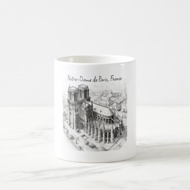 Mug Cathédrale Notre-Dame de Paris, France (Centre)