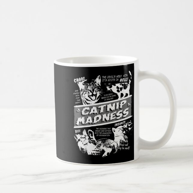 Mug Catnip Madness Cute Kitten Funny Cat Pet Humor  (Droite)