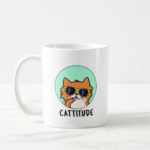 Mug Cattitude Funny Chat Pun