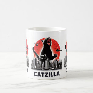 Mug Catzilla Funny Chat Rampage Epic Feline Monster Ch