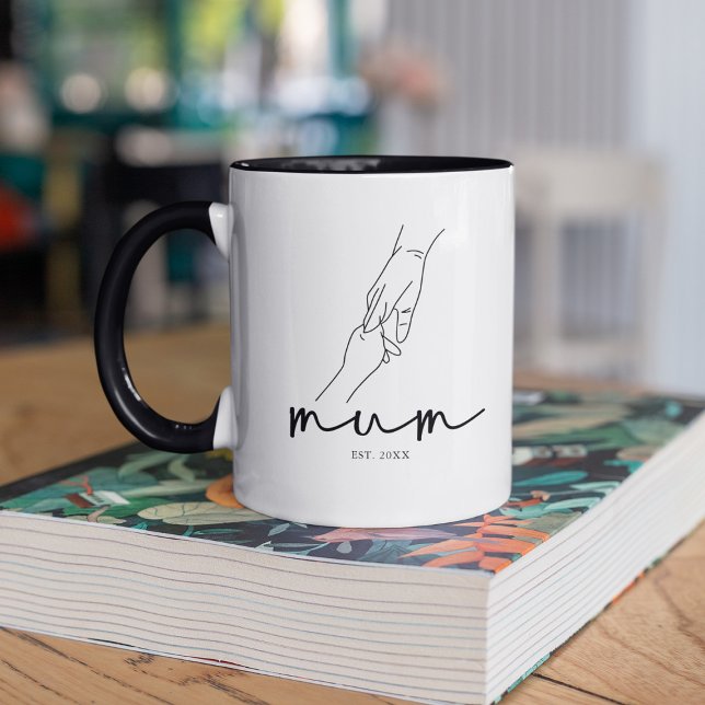Mug Caution mère et mère-enfant moderne (Créateur téléchargé)