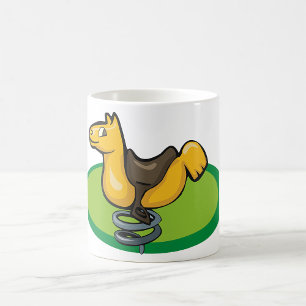 Mug Cavalier à ressort de cour de récréation