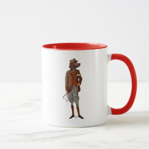 Mug Cavalier de poseur rouge complètement