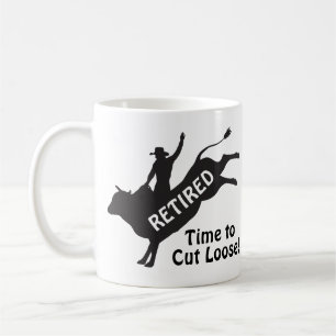 Mug Cavalier de Rodéo à Cheval à la Retraite Humour