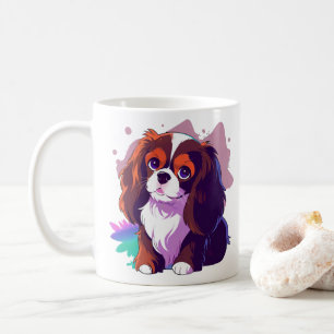 Mug Cavalier King Charles Pastel plus de Splash de cou