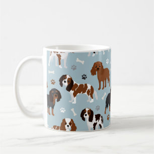 Mug Cavalier King Charles Spaniel Paws and Bones