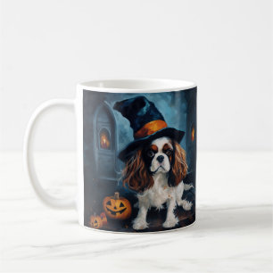Mug Cavalier King Citrouilles Halloween effrayant