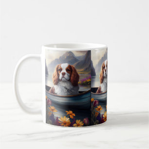 Mug Cavalier King sur une rame : une aventure Pittores