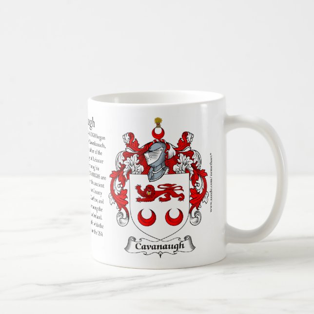 Mug Cavanaugh, l'origine, la signification et la crête (Droite)