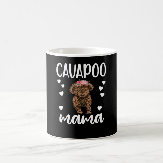 Mug Cavapoo Dog Mama Cavoodle Amoureux des chiens Cava (Centre)