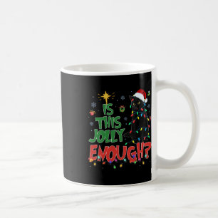Mug Ce Jolly Assez Chat Noir Joyeux Arbre de Noël L
