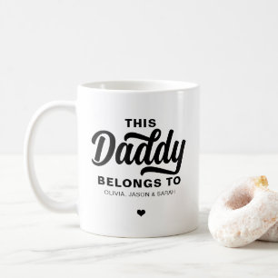 Mug Ce papa appartient à la Fête des pères Black White