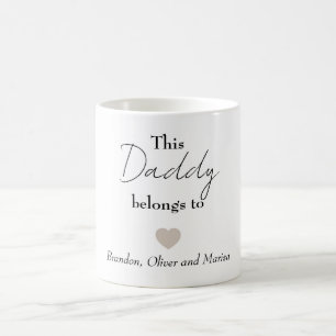 Mug Ce Papa Appartient À [Nom Des Enfants] - Personnal