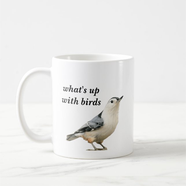 Mug ce qui est avec des oiseaux (Gauche)