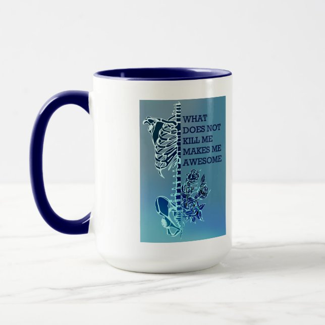 Mug Ce qui ne me tue pas me rend impressionnant (Gauche)