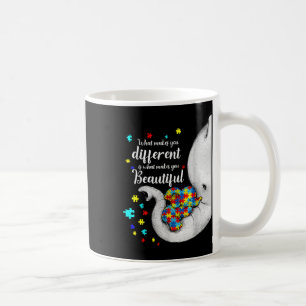 Mug Ce qui vous rend différents éléphant maman Autisme