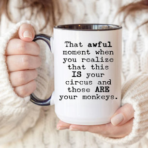 Mug Ce Sont Vos Singes, Bureau Cadeau Du Personnel Cow