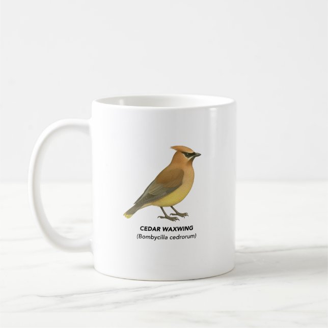Mug Cèdre - Oiseaux de Californie (Gauche)