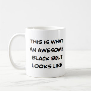 Mug ceinture de karaté noir, génial
