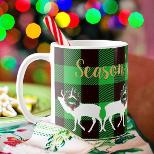Mug Ceinture de Noël de Buffalo Vert