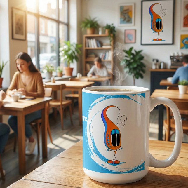 Mug Celebrate Every Day Colorful Cartoon (Take a look at this awesome cartoon character mug! )
