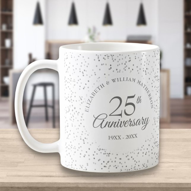 Mug Célébration d'Argent de 25e Anniversaire (Créateur téléchargé)