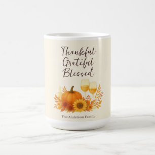 Mug Célébration d'automne - Elégant Thanksgiving Gold