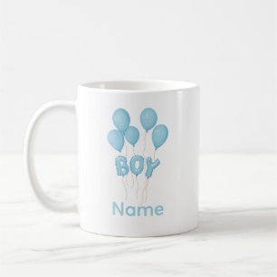Mug Célébration de ballon pour bébé garçon bleu