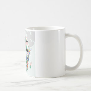 Mug Célébration de l'Afrique dans le design des drapea
