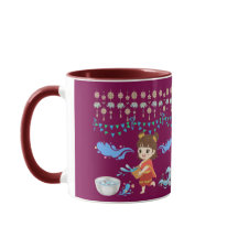 Célébration de l'eau cristalline magenta