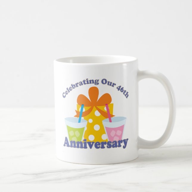 Mug Célébration de notre quarante-sixième cadeau (Droite)