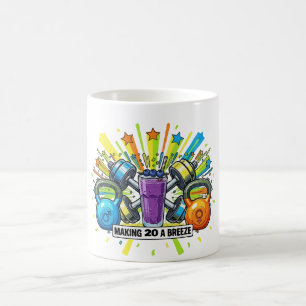 Mug Célébration de smoothie de fitness personnalisable