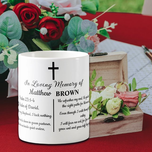 Mug Celebration Of Life Bible Verse Funeral Keepsake (Créateur téléchargé)