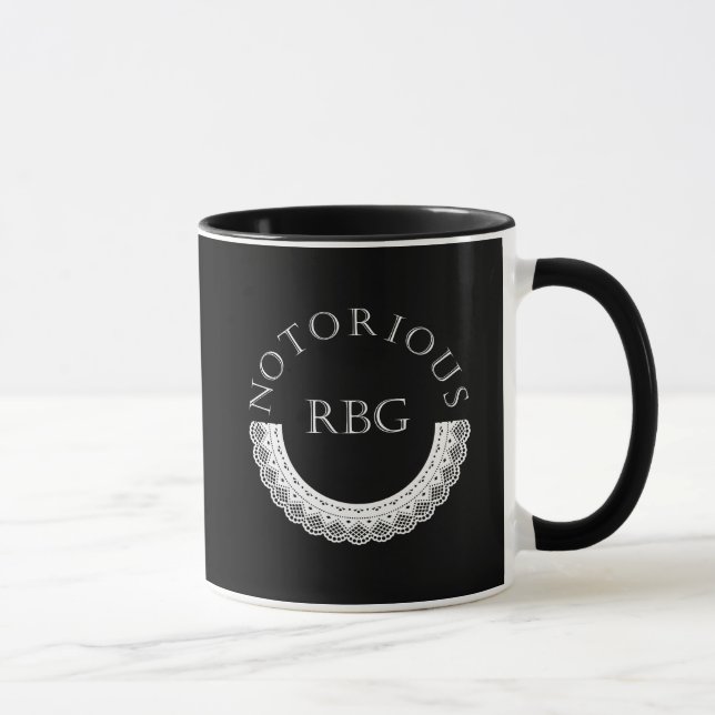 Mug Célèbre RBG Ruth Bader Ginsburg Lace Collar (Droite)