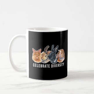 Mug Célébrez la diversité Fun Pet Bunny Propriétaires