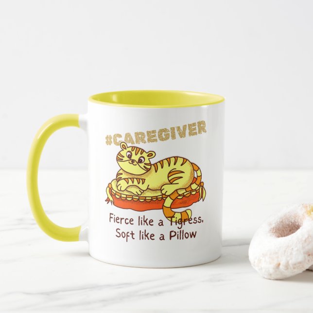 Mug Célébrez la journée d'appréciation des aidants nat (Avec donut)