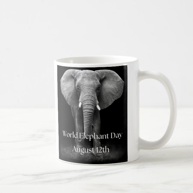 Mug Célébrez la Journée mondiale des éléphants : Conce (Droite)