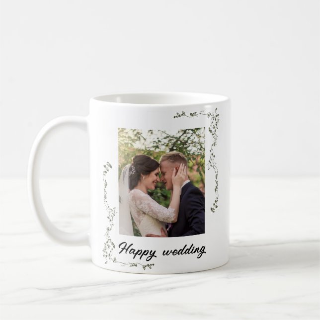 Mug Célébrez l'amour avec un Mariage personnalisé Phot (Gauche)