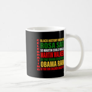 Mug Célébrez le Mois de l'histoire des Noirs Rosa S'as