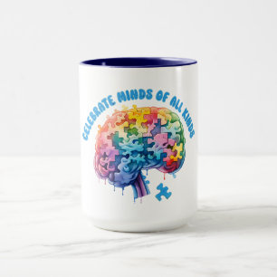 Mug Célébrez les esprits de toutes sortes. Neurodivers