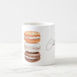Mug Célébrez les macarons au chocolat à la vanille et
