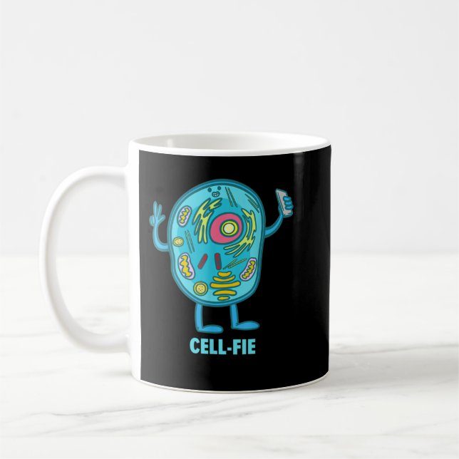 Mug Cellule Fie Funny Cellule Selfie Science Biologie  (Gauche)