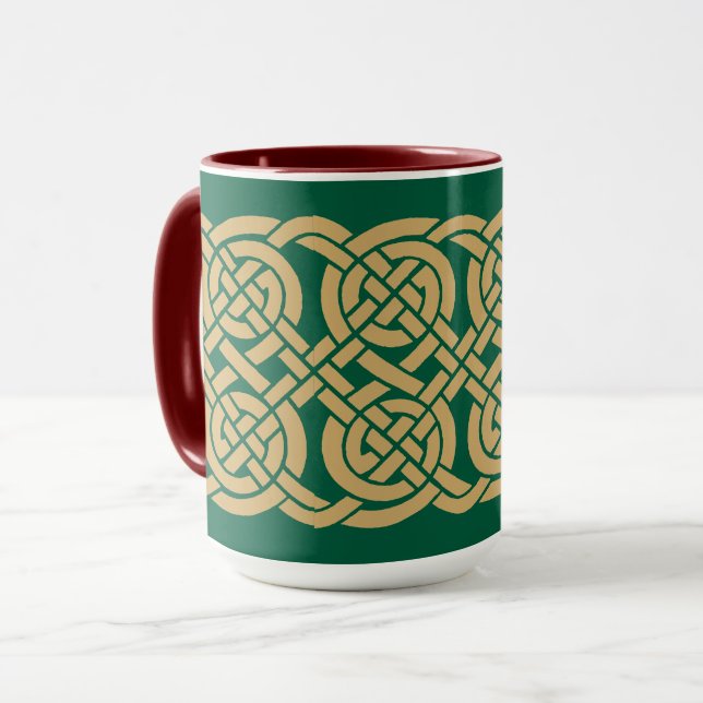 Mug Celtic Knots Frieze Pattern (Devant gauche)