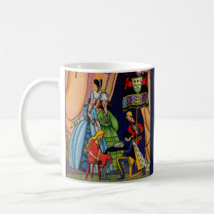 Mug Cendrillon, le prince et la glissière en verre